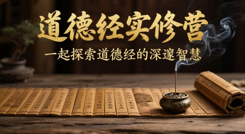 道德经实修营，一起探索道德经的深邃智慧-聊项目