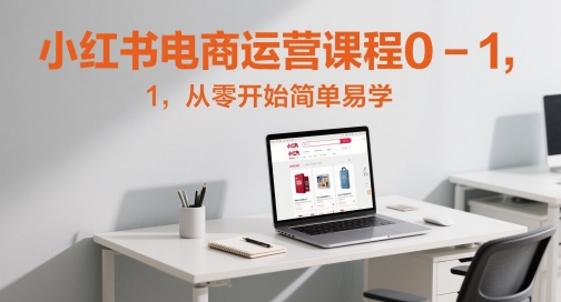 小红书电商运营课程0-1，从零开始简单易学-聊项目