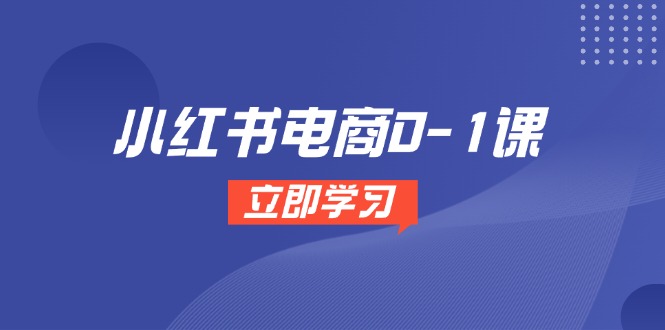 小红书电商0-1课，开店选品全流程，多平台素材处理与爆款笔记制作-聊项目